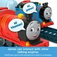 Thomas & Friends Talking James Toy Train Play Vehicle, Motorized Engine with Phrases & Sounds