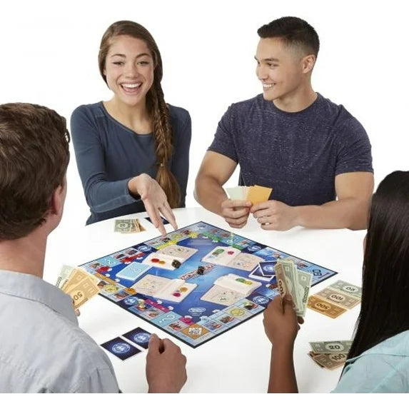 Monopoly Here And Now, Board Game, 2-4 Players, Fast-Paced, Includes 1 Gameboard, 4 Tokens Fashions for Home