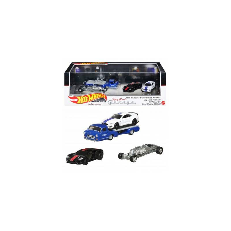Hot Wheels Premium Collector Jay Leno’s Garage Set, 3 Cars & 1 Transporter Fashions for Home