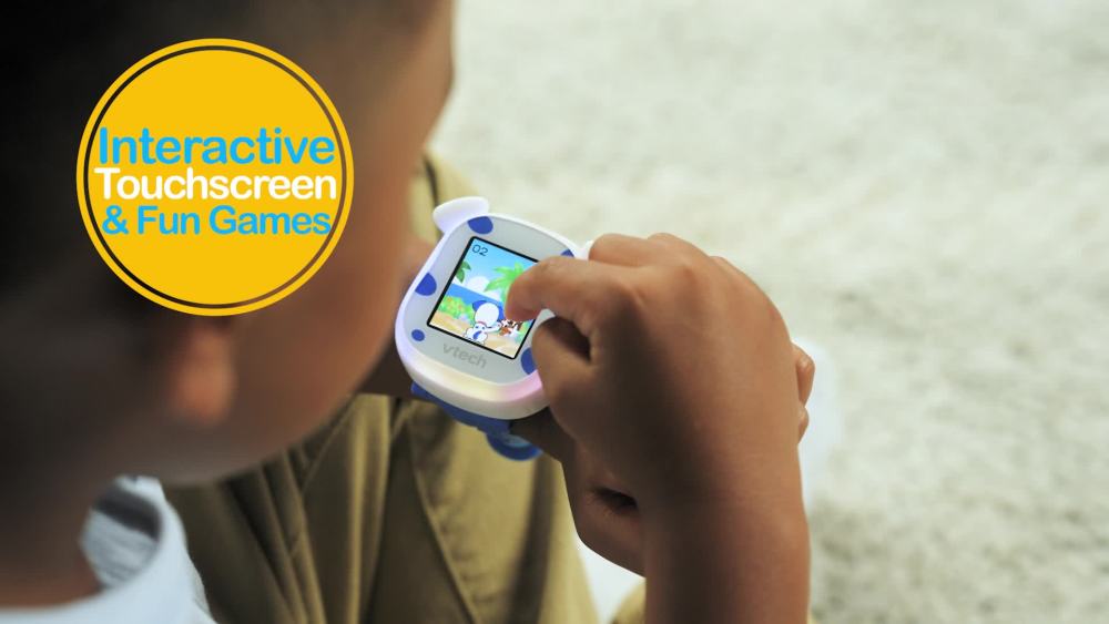 My First Kidi Smartwatch with a Digital Pup and Daily Reminders, Blue, VTech Fashions for Home