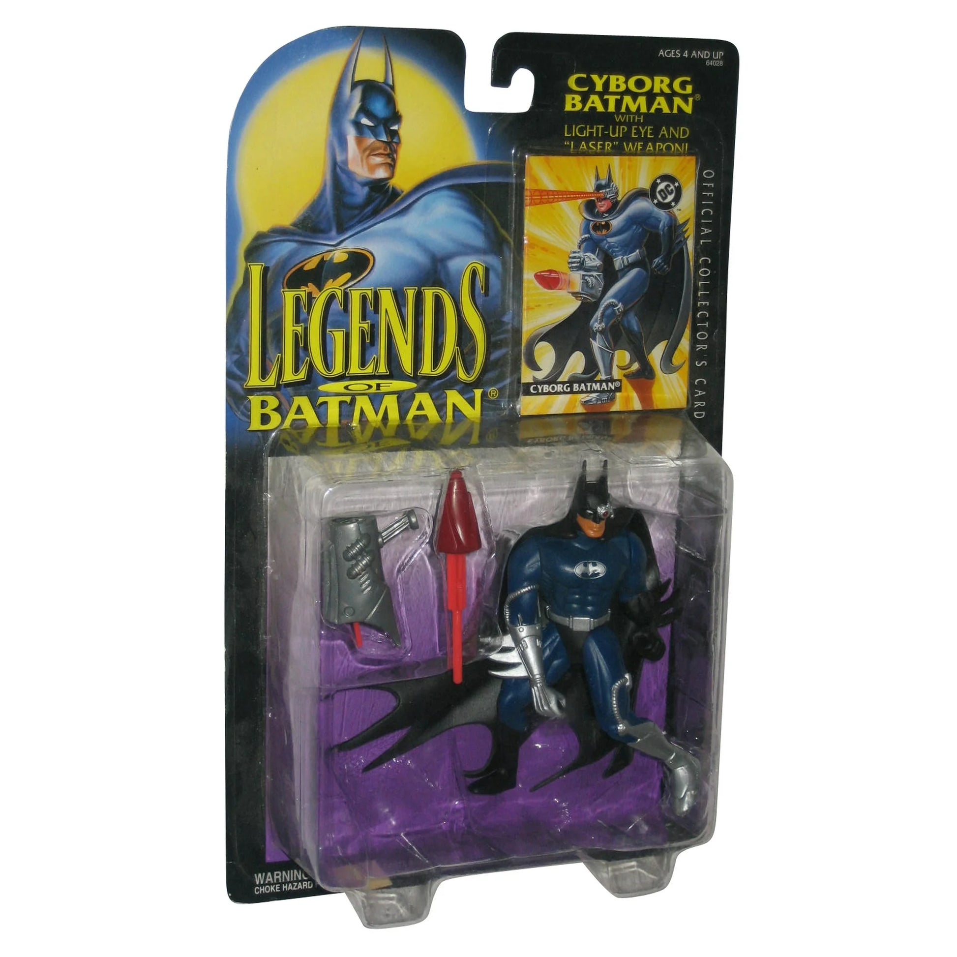 kenner year 1994 legends of batman 5 inch tall action figure - cyborg batman with light-up eye, laser weapon and official collector's card Fashions for Home