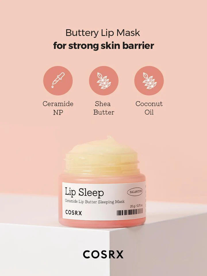 Cosrx, Lip Sleep, Ceramide Lip Butter Sleeping Mask, 0.7 oz (20 g) - Fashions for Home