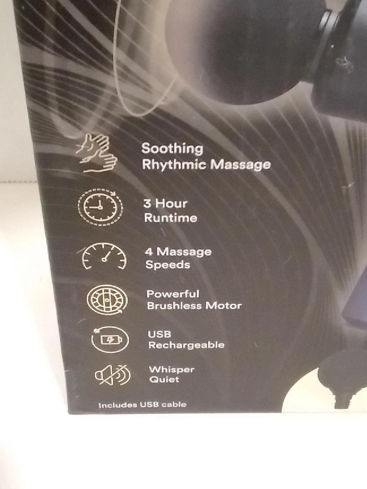 Homedics Percision Massager Powerful & Portable 4 Speeds USB Rechargable Fashions for Home