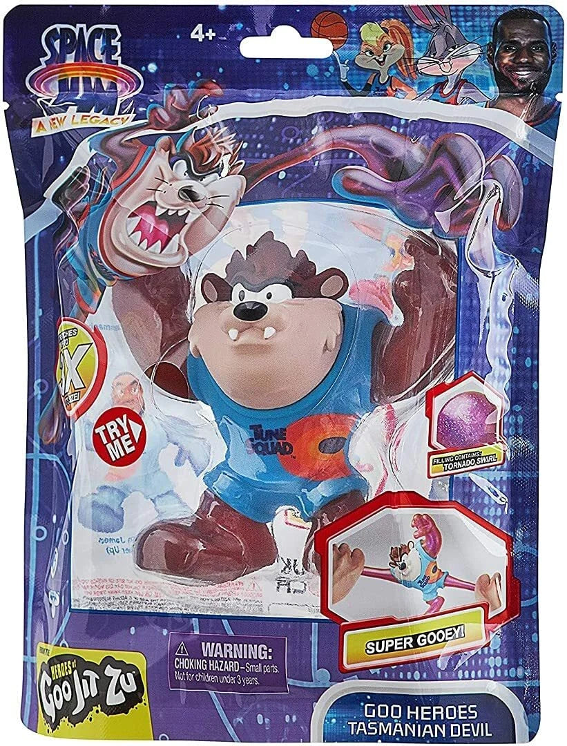 Space Jam: A New Legacy - Stretchy Goo Filled Action Figure - Tasmanian Devil Heroes of Goo Jit Zu