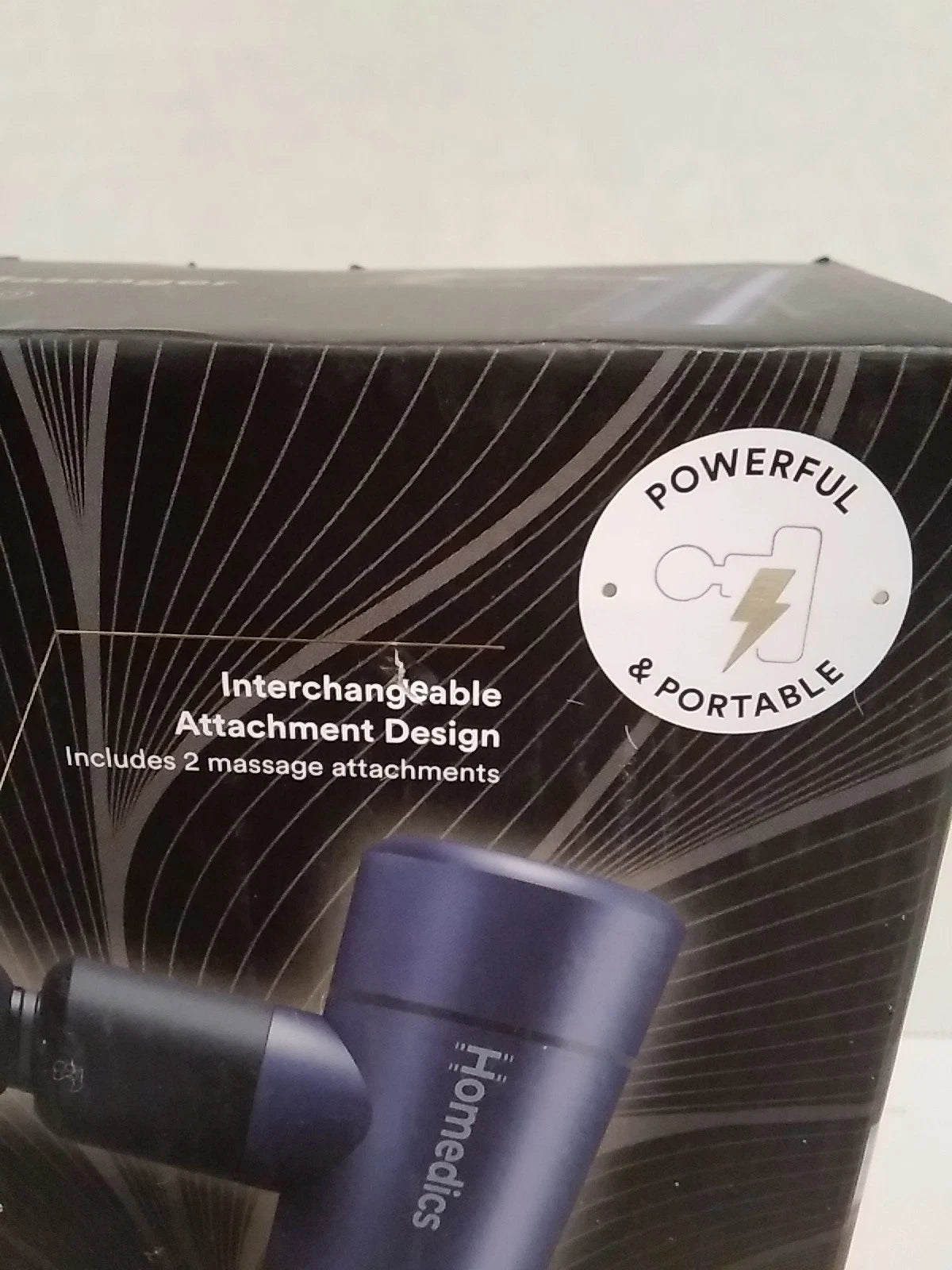 Homedics Percision Massager Powerful & Portable 4 Speeds USB Rechargable Fashions for Home