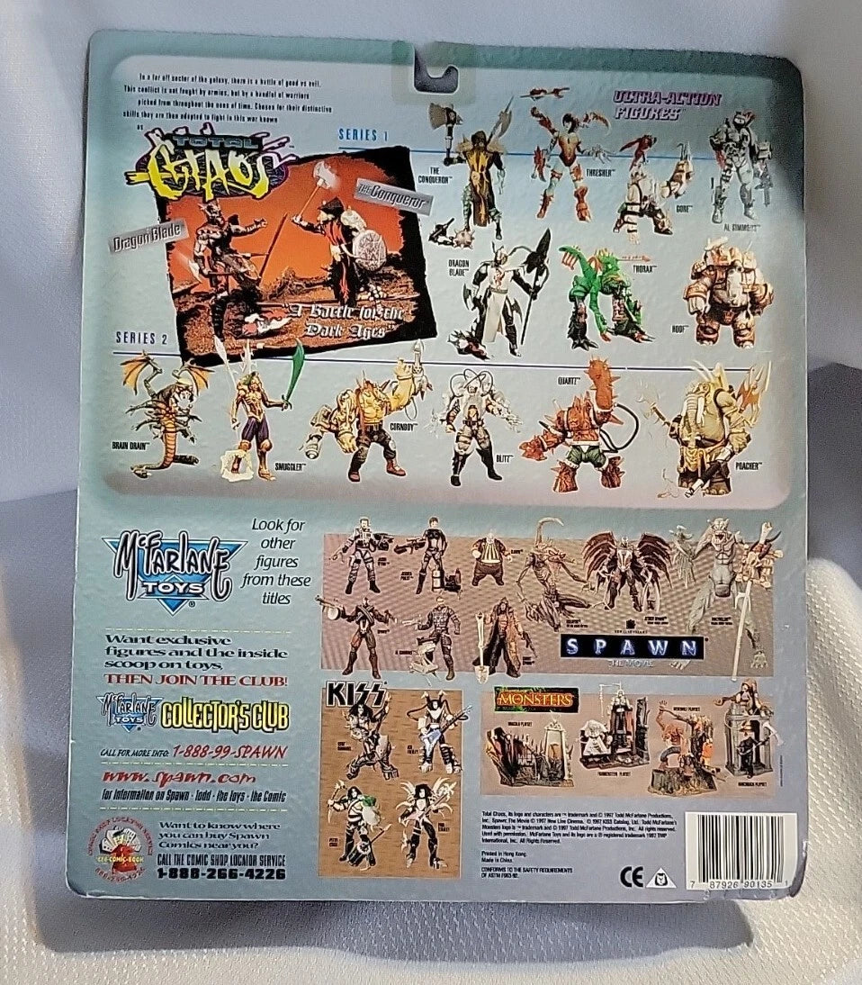 Total Chaos Series 1:The Conqueror vs. Dragon Blade Collectors Set By McFarlane Fashions for Home