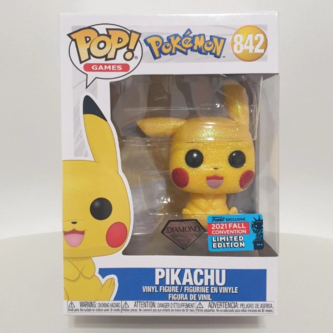Funko Pop! Games Pokemon Pikachu Waving - Diamond Collection - Fashions for Home