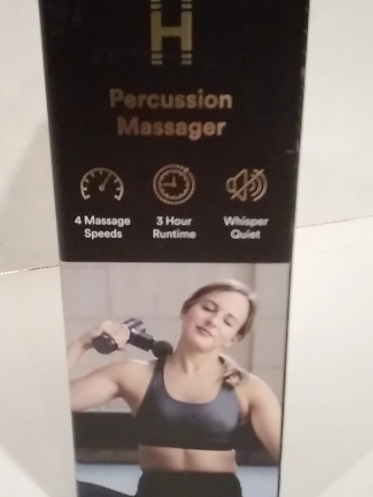 Homedics Percision Massager Powerful & Portable 4 Speeds USB Rechargable Fashions for Home
