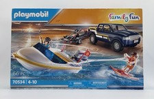 PLAYMOBIL Pick-Up with Speedboat Fashions for Home