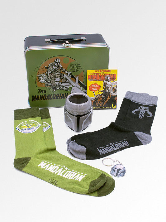 Star Wars The Mandalorian Tin Tote Lunch Box & Gift set Child Baby Yoda extras - Fashions for Home
