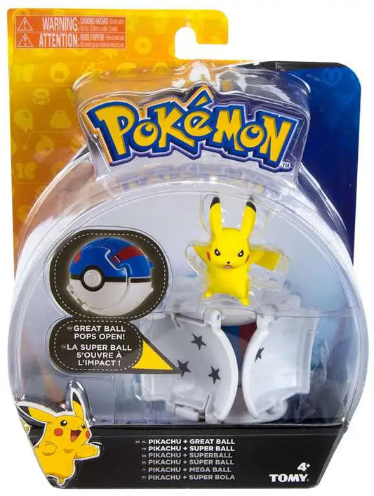Pokemon Throw  N  Pop Poke Ball 2 inch Action Figure - Rockruffand Ultra Ball