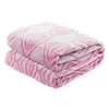 Pack Of 2 Back Printing Shaved Flannel Plush Blanket, checked Blanket for Bed or Sofa, 80