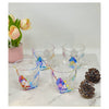 Designer Rainbow Diamond Acrylic Drinking Glasses DOF Set of 4 (9oz), Premium Quality Unbreakable Stemless Acrylic Drinking Glasses for All Purpose