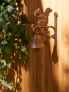 Wall-Mounted Cast Iron Squirrel Bell