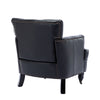 Hengming modern Style Accent Chair for Living Room,PU leather club chair ,black