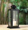 Square Black Star Candle Lantern - 8 inches