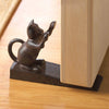 Cast Iron Paws Up Kitty Cat Door Stopper