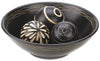 Tribal Style Wood Bowl with Three Carved Balls