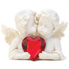 Cherubs Figurine with Heart Gem