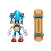Sonic the Hedgehog 4 Inch JAKKS Gold Collector Action Figure - Classic Sonic with Skateboard with 11 Points of Articulation