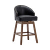 COOLMORE  Bar Stools Set of 2 Counter Height Chairs with Footrest for Kitchen, Dining Room And 360 Degree Swivel