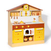Wooden Pretend Play Kitchen Set for Kids Toddlers, Toys Gifts for Boys and Girls,Yellow