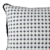 18 x 18 Handcrafted Square Cotton Accent Throw Pillow, Woven, Dotted Tile Design, White, Gray