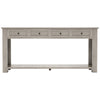 Console Table/Sofa Table with Storage Drawers and Bottom Shelf (Gray Wash)