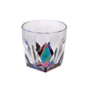 Designer Rainbow Diamond Acrylic Drinking Glasses DOF Set of 4 (9oz), Premium Quality Unbreakable Stemless Acrylic Drinking Glasses for All Purpose