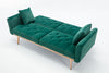 COOLMORE  Velvet  Sofa , Accent sofa .loveseat sofa with metal  feet