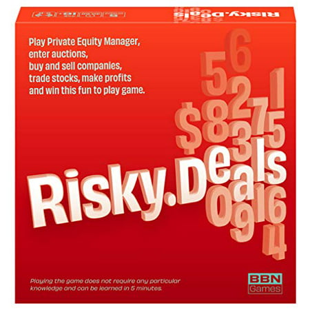 Risky Deals - The Stock Market Game - Bet Wisely  Roll The Dice and Get Rich - Fun Board Game for Adults and Family Night - Adrenaline and Fun