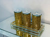 Ambrose Exquisite Three Glass Canister with Tray in Gift Box