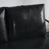 Metal Frame with Faux Leather Upholstery Loveseat  (Black)