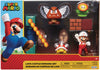 Super Mario Nintendo 4 Inch Action Figure Box Set - Lava Castle Diorama