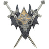 Masked Dragon Double-Sword Wall Crest