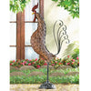 Iron Rooster Art Sculpture