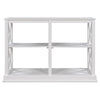 Console Table with 3-Tier Open Storage Spaces and 