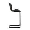 Bar chair modern design for dining and kitchen barstool with metal legs set of 4 (Brown)
