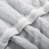 Back Printing Shaved Flannel Plush Blanket, checked Blanket for Bed or Sofa,  80
