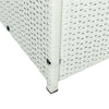 Outdoor Storage Box, 113 Gallon Wicker Patio Deck Boxes with Lid, Outdoor Cushion Storage Container Bin Chest for Kids Toys, Pillows, Towel Creme