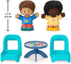Fisher-Price Little People Figure Set - Includes 2 Little People Figures  2 Chairs and Table