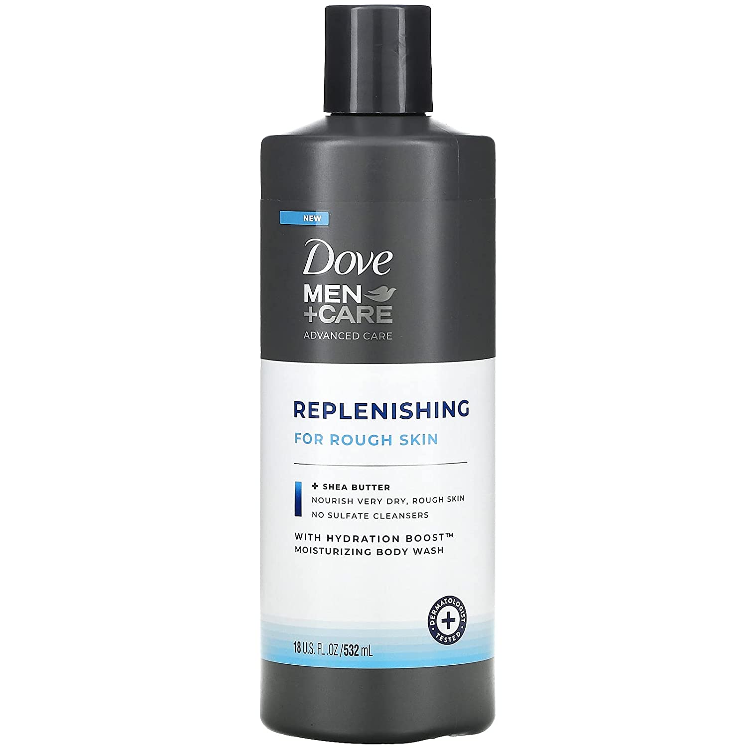 Dove Men+Care Advanced Care Liquid Body Wash Body Replenish Cleanser for Rough Skin 18 oz Dove