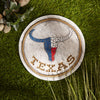 Texas Longhorn Cement Stepping Stone