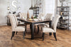 Dining Room Furniture Contemporary Rustic Style Beige Fabric Upholstered Tufted Set of 2 Chairs Kitchen Breakfast