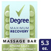 Degree Maximum Recovery Massage Bar Soap Eucalyptus Extract  5 Oz.