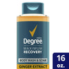 Degree Men Maximum Recovery Body Wash and Bath Soak Ginger Extract  16 oz