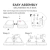 Convertible Memory Foam Futon Couch Bed, Modern Folding Sleeper Sofa-SF267PUBK