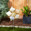 Mixed Pattern Metal Flower Garden Stake - 38.5 inches