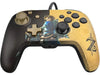 PDP Gaming Faceoff Deluxe+ Wired Switch Pro Controller - Zelda Breath of the Wild - Link - Gold / Black - Official Licensed Nintendo - Customizable buttons and paddles - Ergonomic Controllers (B0968V9DC6)