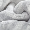 Back Printing Shaved Flannel Plush Blanket, checked Blanket for Bed or Sofa,  80
